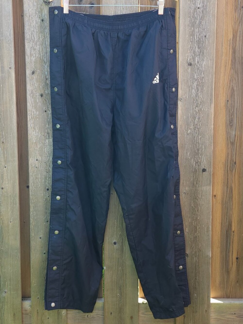 RETRO ADIDAS Tear Away Pants Women's Size Large Track Pants